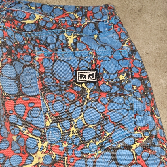 Obey Graphic Denim Pants 👖 - Picture 5 of 11